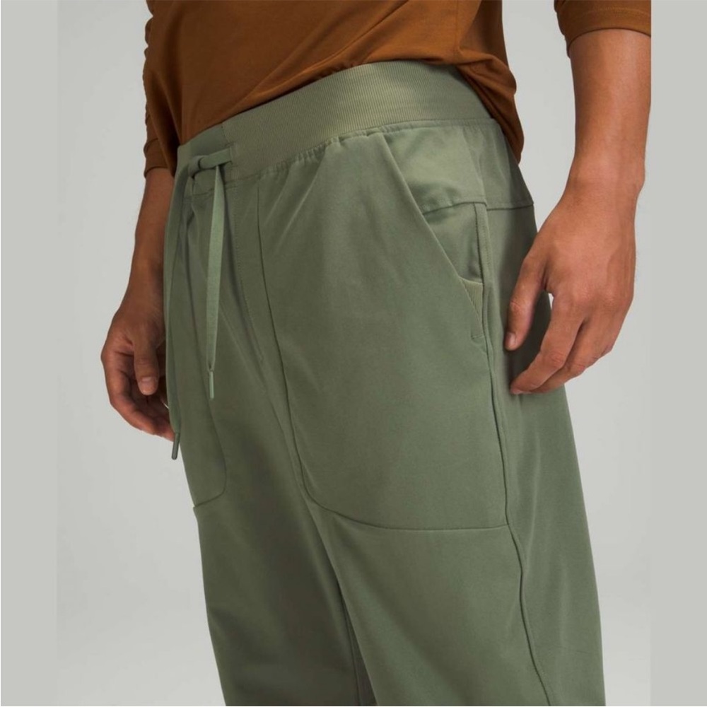 Lululemon ABC Jogger 30” *Warpstreme Twill Green / Grey Sage Sz L - Picture 2 of 16
